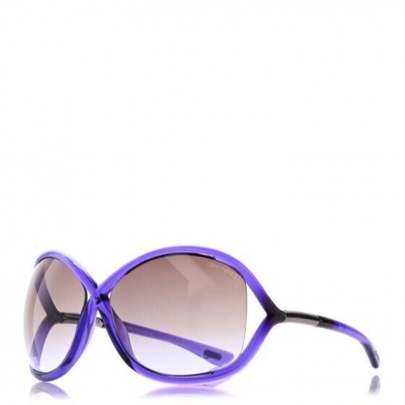 Tom Ford TF9 Whitney Cross Bridge Sunglasses 64mm Purple Oversized Womens Shades main image 8